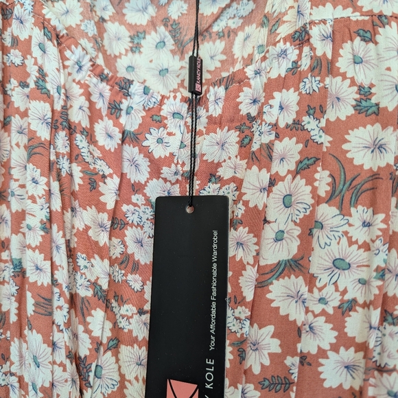 LOT of 4 floral wrap dresses, sized XL - Picture 12 of 16